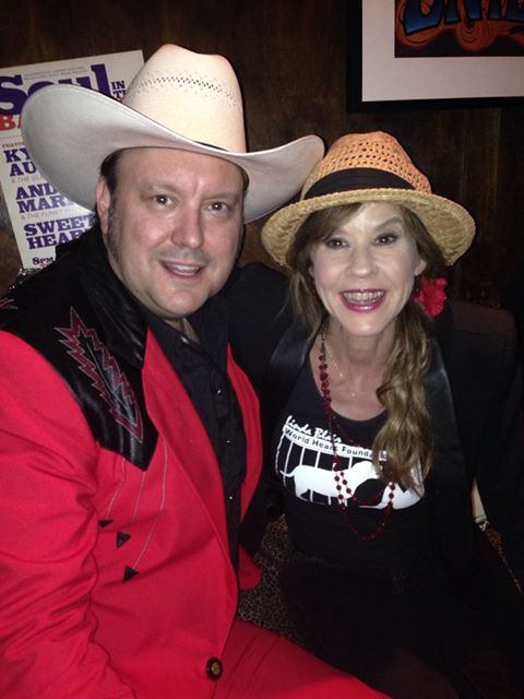 Cherry Bar owner James Young and Linda Blair at Cherry Bar Melbourne ...