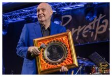 Billy Vera accepts Sweet Soul Music award in Porretta Italy photo from the Billy Vera Facebook page