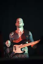 Tim Commerford of Rage Against the Machine photo by Ros O'Gorman